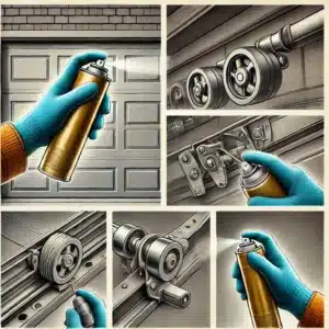 how to oil garage door